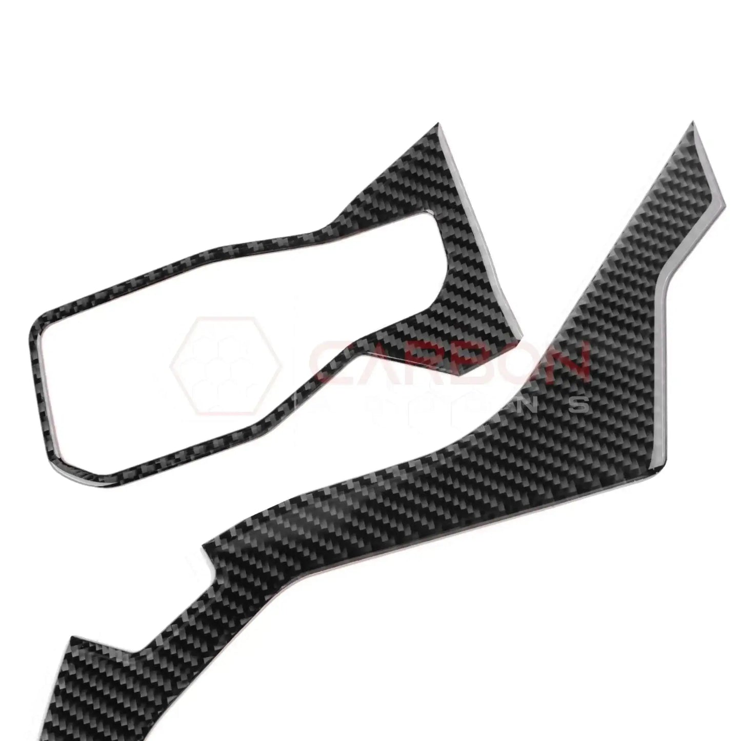 Real Carbon Fiber Driver Side Dashboard Trim Overlays for 2024+ Ford Mustang