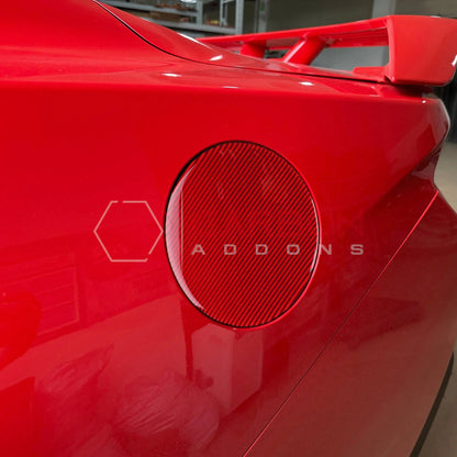 2024+ S650 Mustang Exterior Real Carbon Fiber Gas Cap Overlays