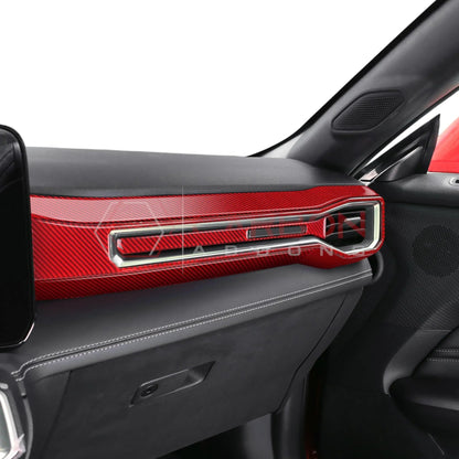 Real Carbon Fiber Passenger Side Dashboard Trim Overlays for 2024+ Ford Mustang