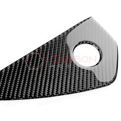 Real Carbon Fiber Dashboard Side Panel Trim Overlay for 2024+ Ford Mustang