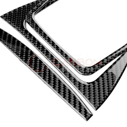 Real Carbon Fiber Gear Shifter Trim Overlay for 2024+ Ford Mustang