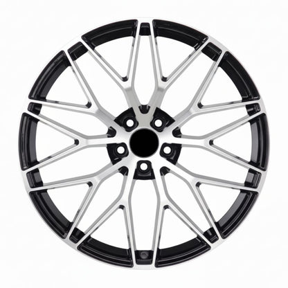 PS1 21x9.5 5x112 +26 66.5 Black Machined Face