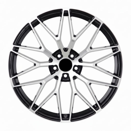 PS1 21x9.5 5x112 +26 66.5 Black Machined Face