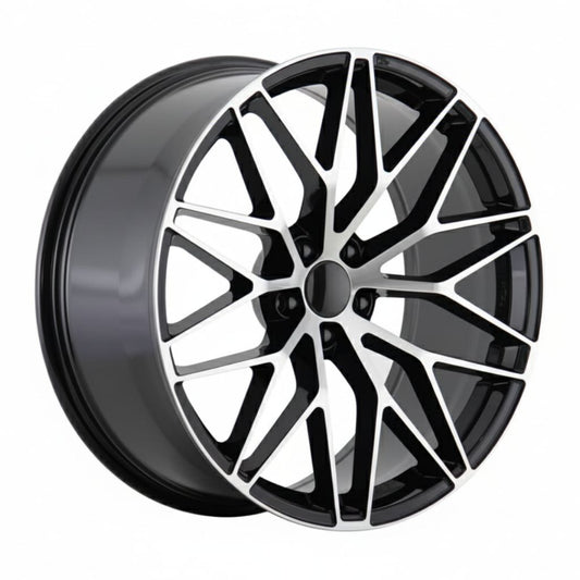 PS1 21x9.5 5x130 +46 71.6 Black Machined Face