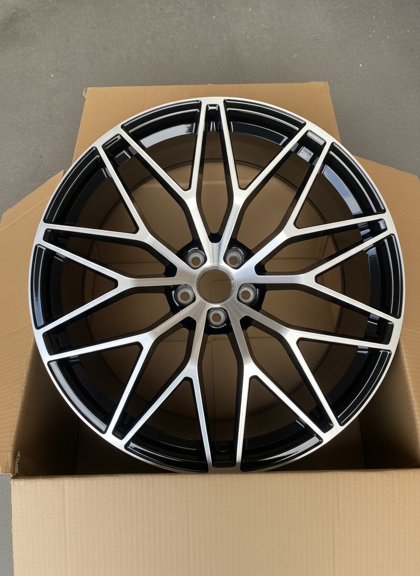 PS1 21x10 5x112 +19 66.5 Black Machined Face