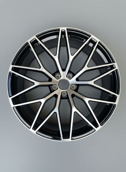 PS1 21x9.5 5x130 +46 71.6 Black Machined Face