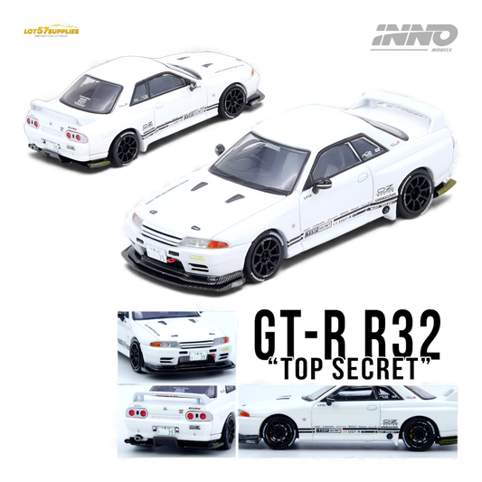 (Pre-Order) INNO64 TOP SECRET VR32 GT-R - White 1:64