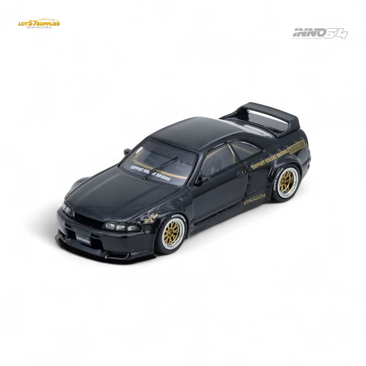 (Pre-Order) inno64 PANDEM GT-R (BCNR33) - Black 1:64