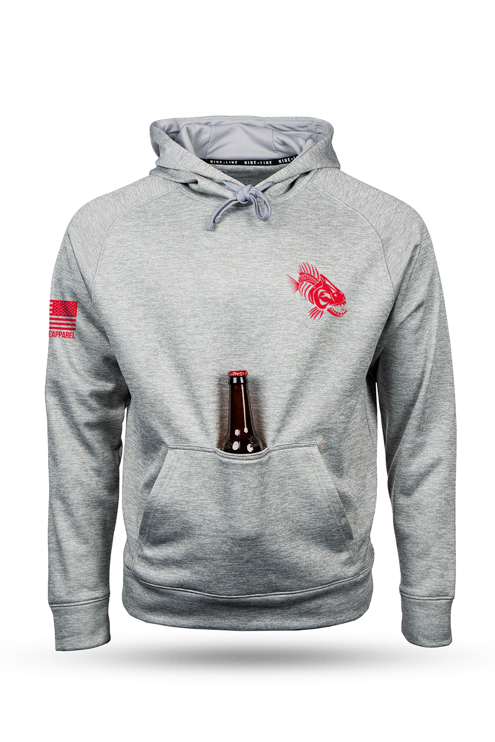 Fishbone 'Off-Road Patriot' Tailgater Hoodie - Grey