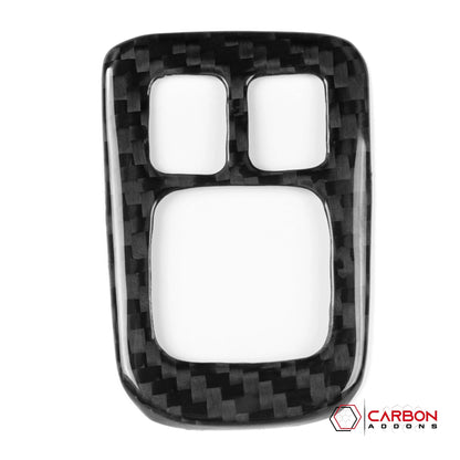 Real Carbon Fiber Center Console Mirror Switch Button Trim Cover for 2021+ Ford Bronco (Glossy or Matte)