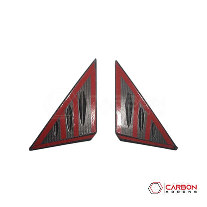 C8 Corvette 2020+ Real Carbon Fiber A-Pillar Exterior Trim Cover