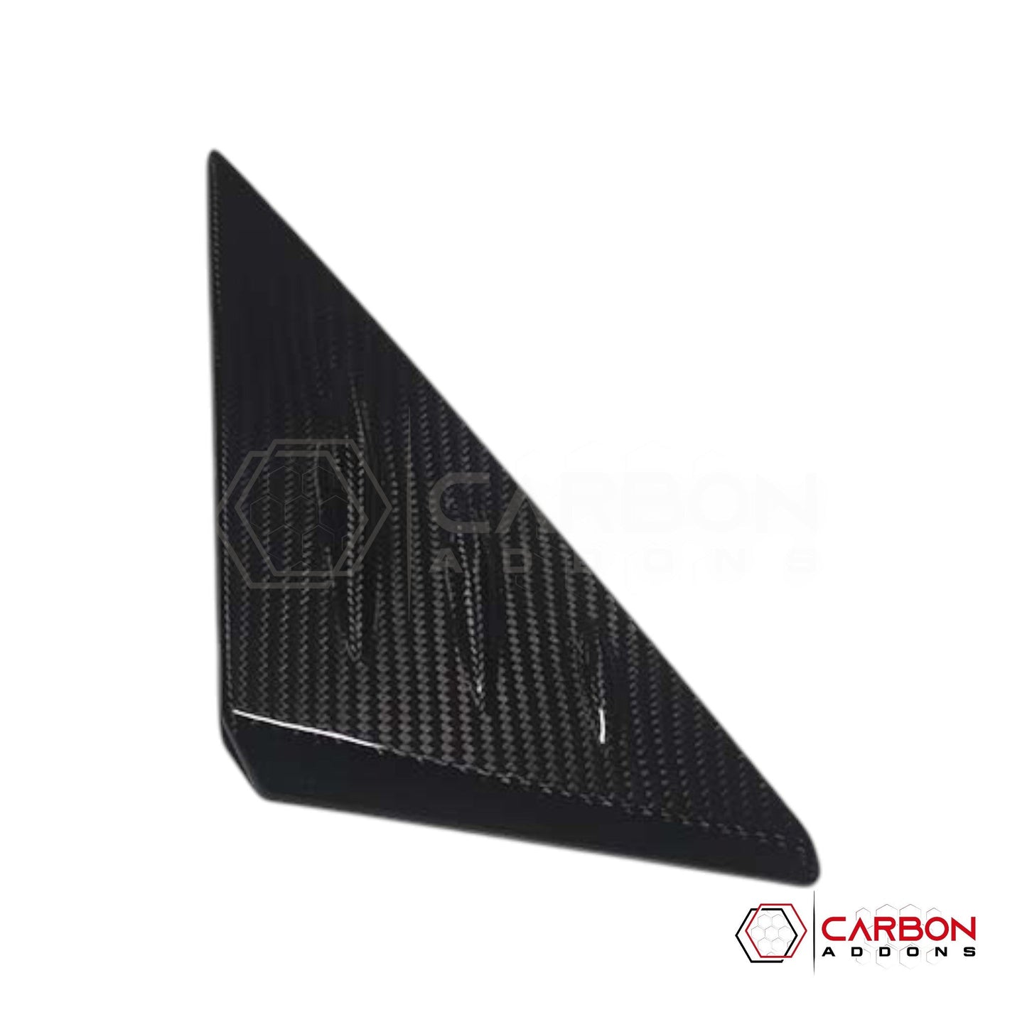 C8 Corvette 2020+ Real Carbon Fiber A-Pillar Exterior Trim Cover