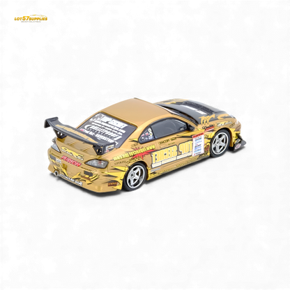 (Pre-Order) INNO64 TOP SECRET Silvia S15 D1GP Champion 2004 - Gold 1:64