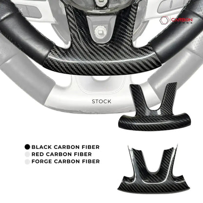 Dodge SRT Charger Challenger Durango 2015+ Carbon Fiber Bottom Lower Steering Wheel Trim Cover