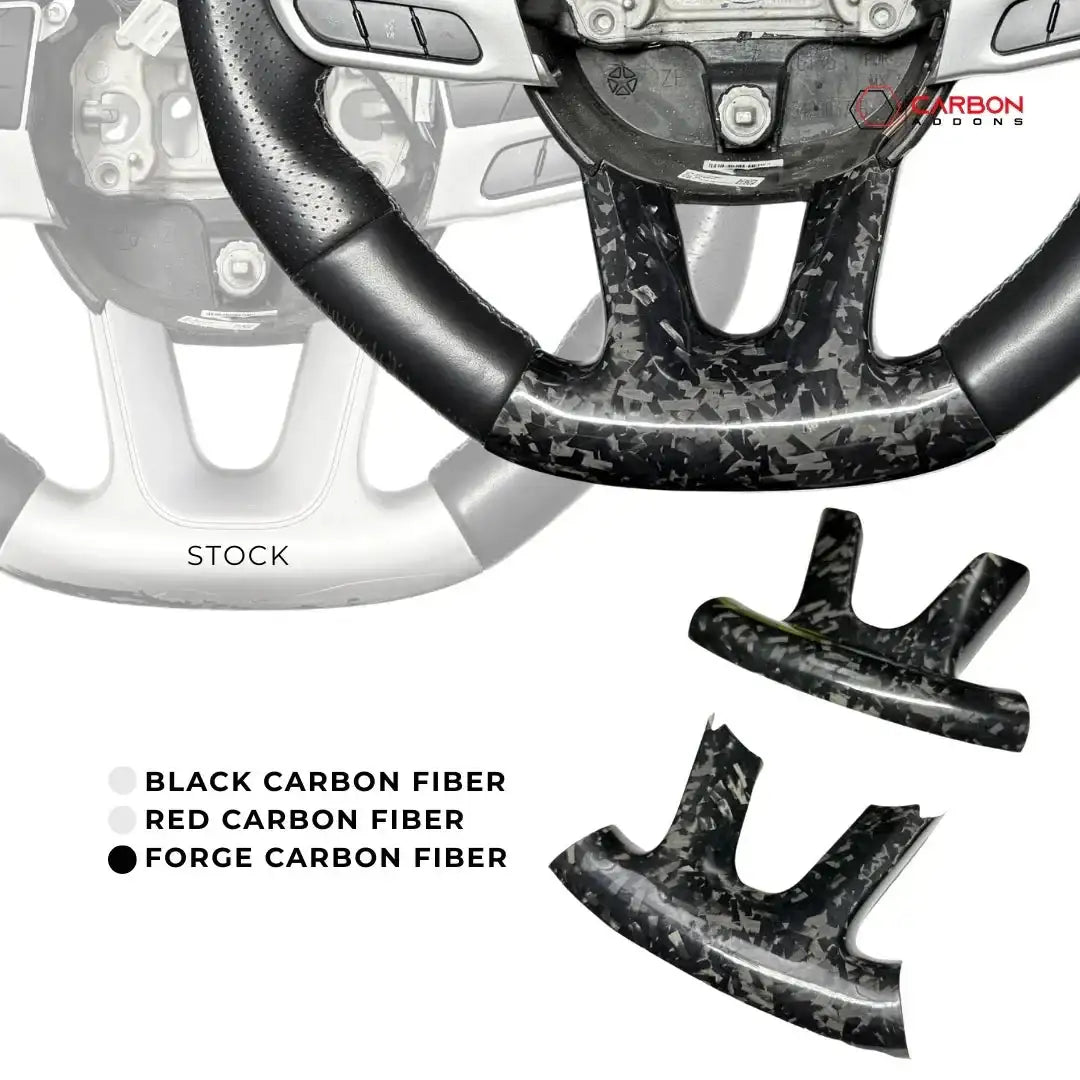 Dodge SRT Charger Challenger Durango 2015+ Carbon Fiber Bottom Lower Steering Wheel Trim Cover