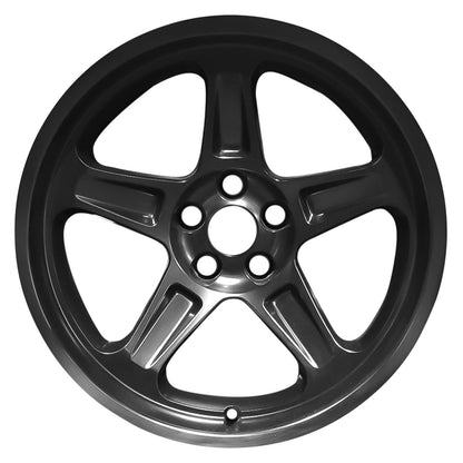 SR1 20x10.5 5x115 +22 71.5 HYPER BLACK (Challenger Charger RT SRT)