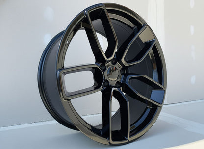 SR2 20x9.5 5x115 +15 71.5 Gloss Black