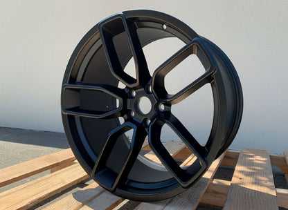 SR2 20x9.5 5x115 +15 71.5 Matte Black