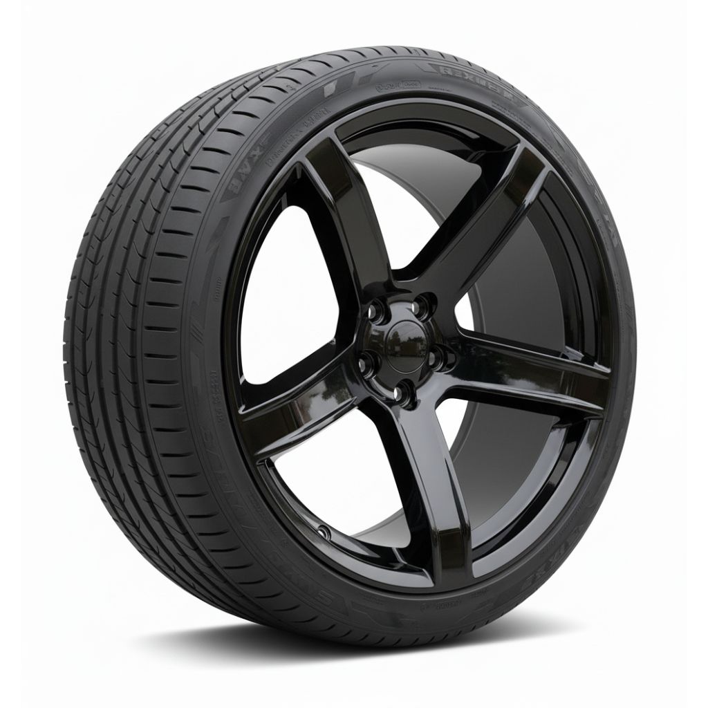SR3 20x9.5 5x115 +15 71.5 Gloss Black