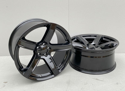 FFSR3 20x11 5x115 +0 71.6 GLOSS BLACK - WIDEBODY (Dodge SRT Hellcat Widebody)