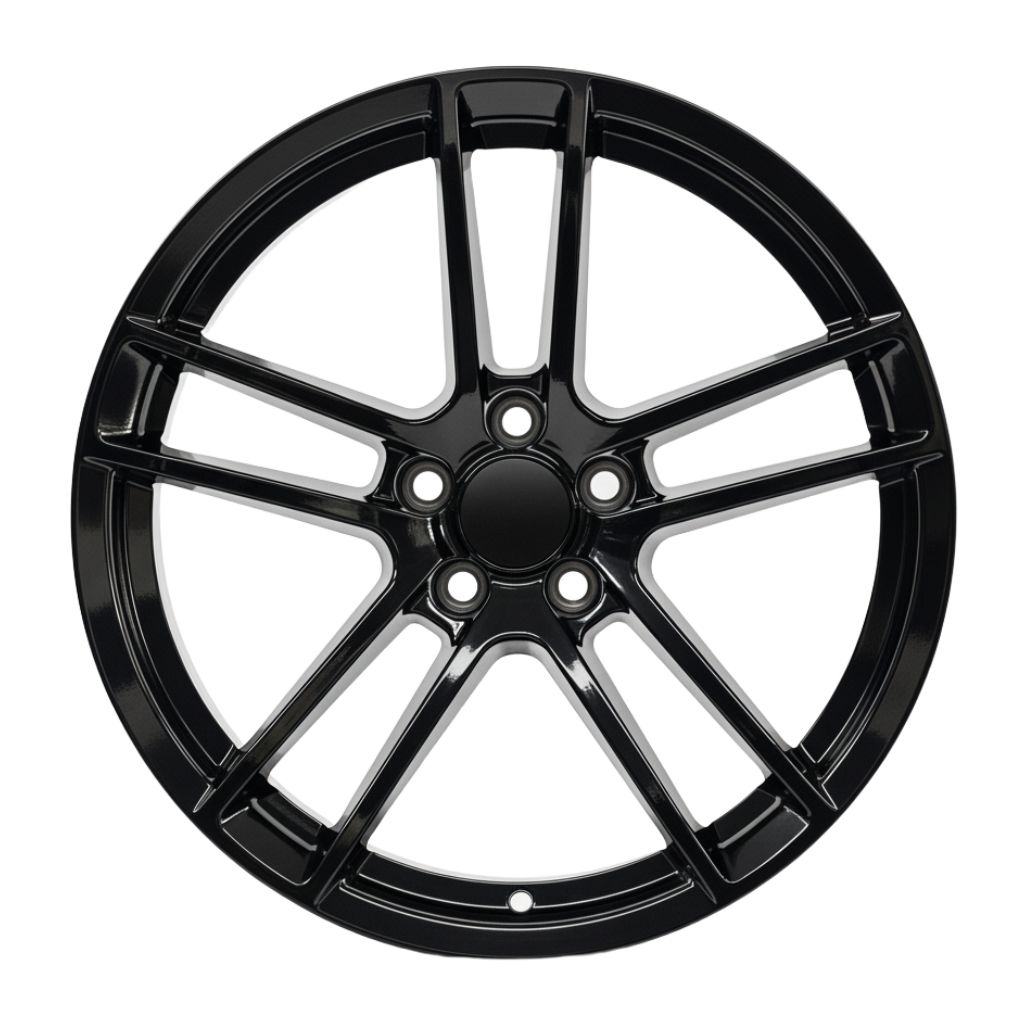 SR4 20x9.5 5x115 +18 71.5 GLOSS BLACK (Dodge SRT Challenger Charger)