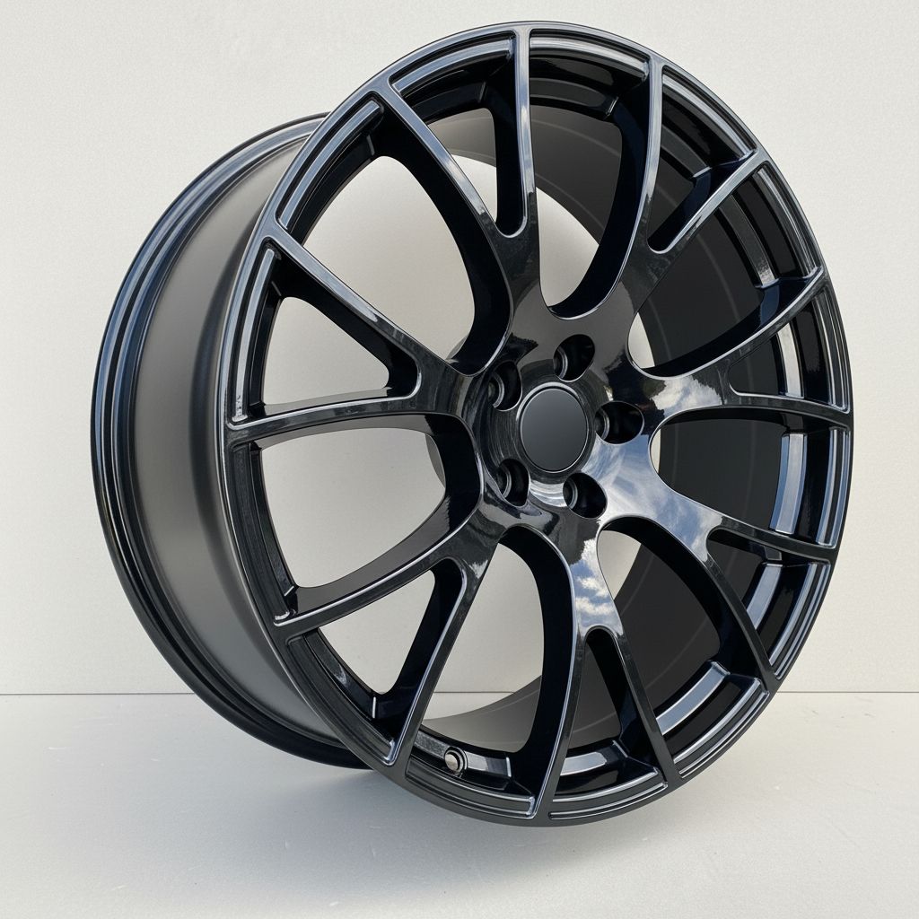SR5 20x10 5x115 +18 71.5 Gloss Black