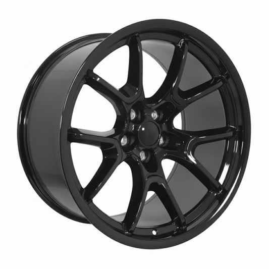 SR6 20x9 5x115 +10 71.5 Gloss Black