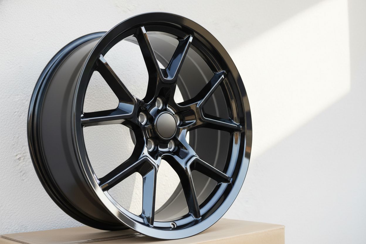 SR6 20x9 5x115 +10 71.5 Gloss Black