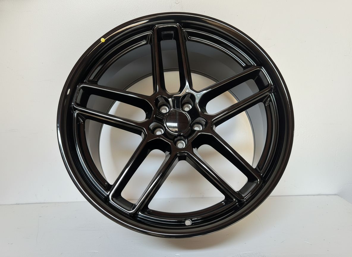 SR7 20x9 5x115 +18 CB71.6 Gloss Black
