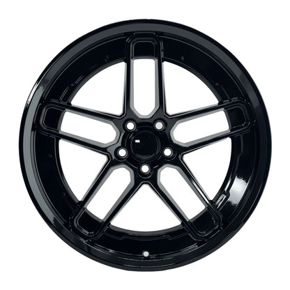 SR8 20x11 5x115 +18 CB71.5 Gloss Black
