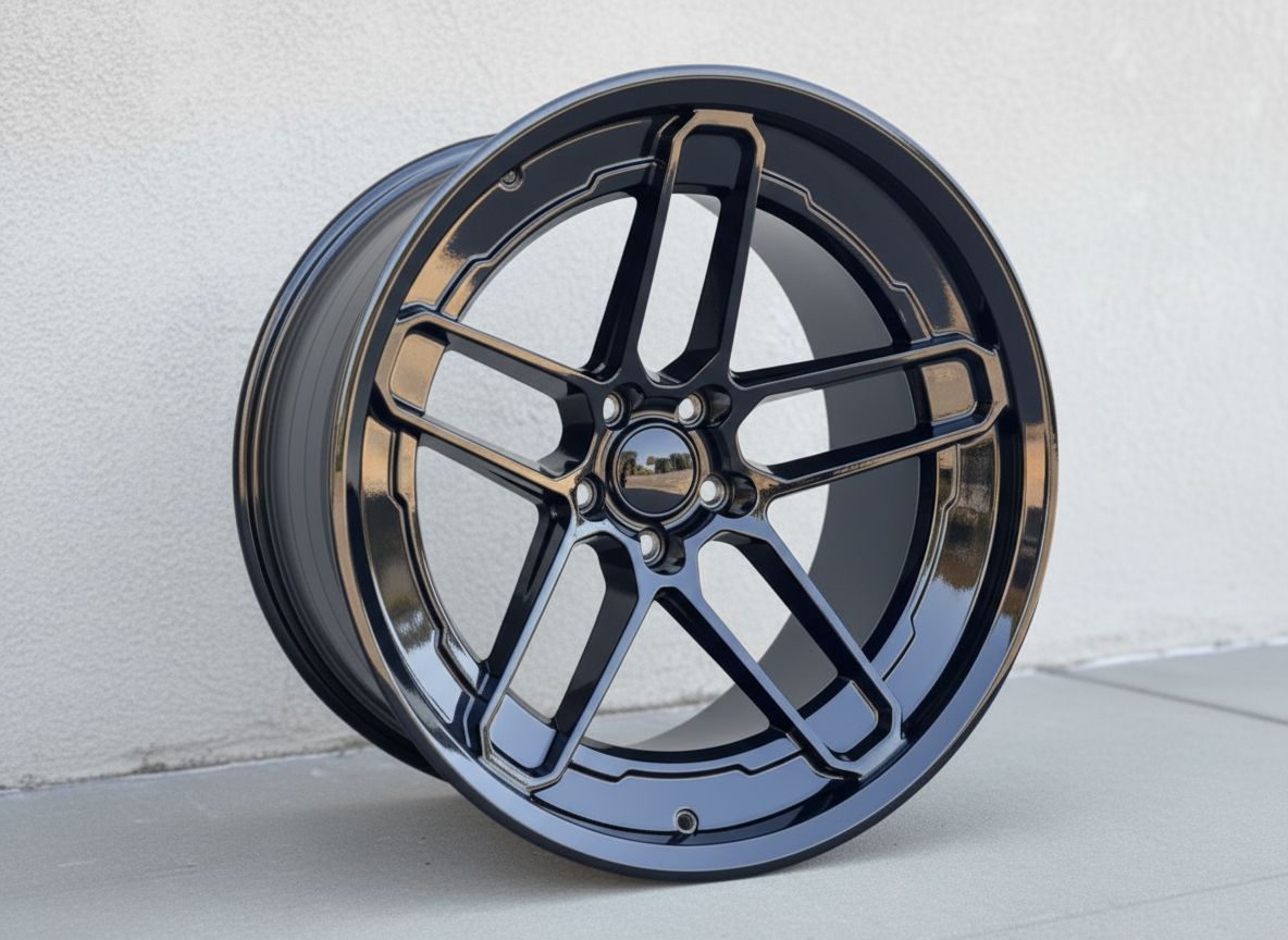 SR8 20x11 5x115 +18 CB71.5 Gloss Black