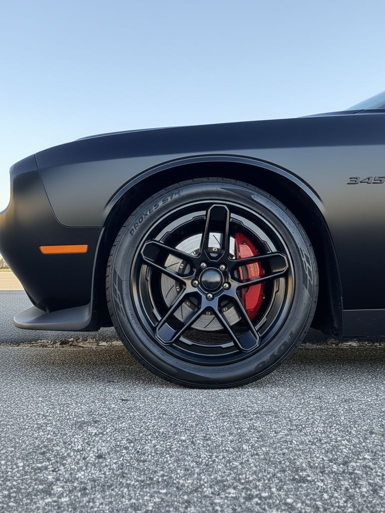 SR8 20x11 5x115 +18 CB71.5 Gloss Black