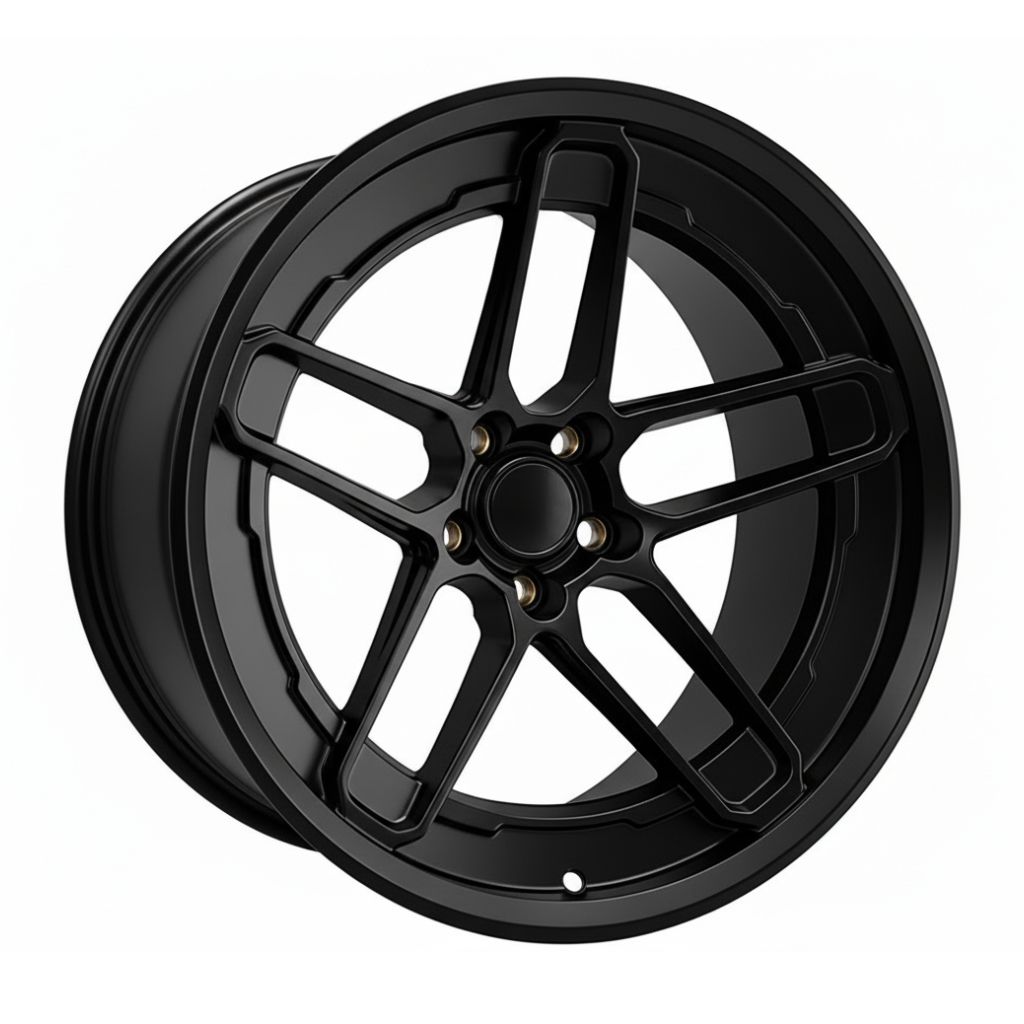 SR8 20x9.5 5x115 +15 71.5 Matte Black