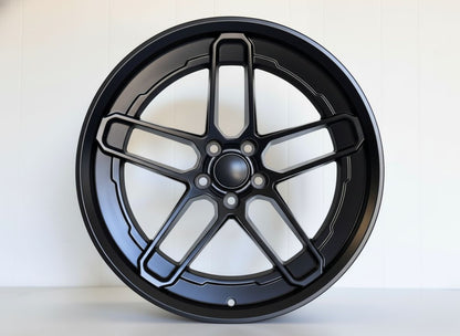 SR8 20x9.5 5x115 +15 71.5 Matte Black