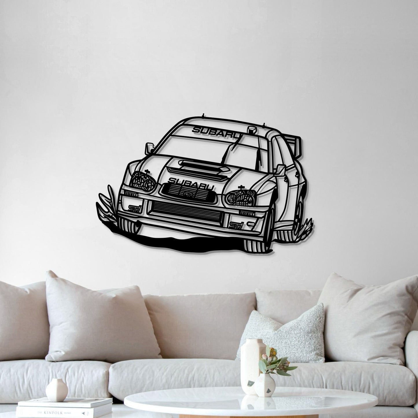 Impreza WRX STI Blobeye WRC Perspective Metal Car Wall Art - MT1190