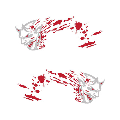 Demon Decal Sticker for Dodge Challenger SRT. Blood Splatter Car Decal. #6994