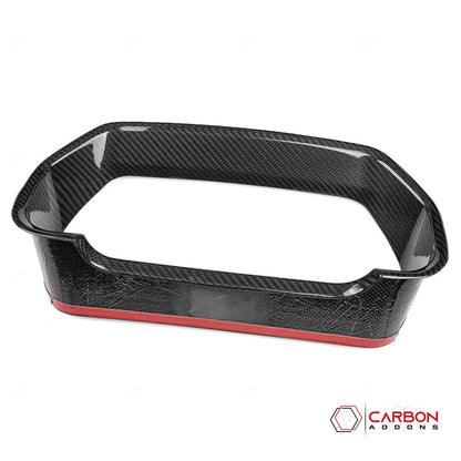 Real Carbon Fiber Gauge Cluster Trim Cover for 2021-2023 Ford F-150