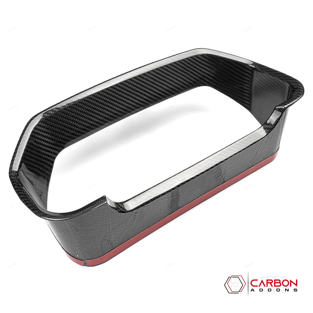 Real Carbon Fiber Gauge Cluster Trim Cover for 2021-2023 Ford F-150