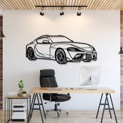 Supra MK5 Perspective Metal Car Wall Art  - MT1137