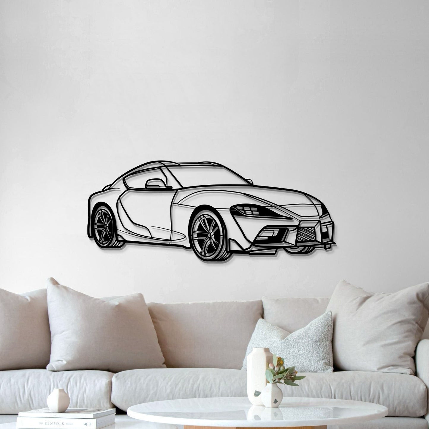 Supra MK5 Perspective Metal Car Wall Art  - MT1137