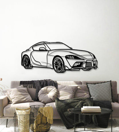 Supra MK5 Perspective Metal Car Wall Art  - MT1137