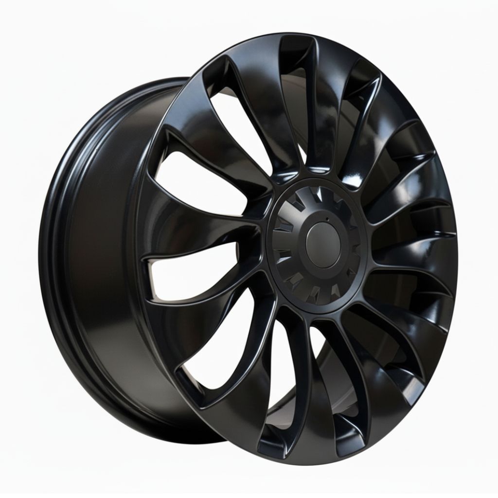 TS4 19x8.5 5x114.3 +35 64.1 Gloss Black