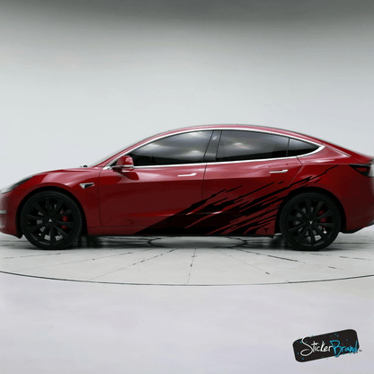 Tesla Graphic Decal. Digital Splash Design. #6793