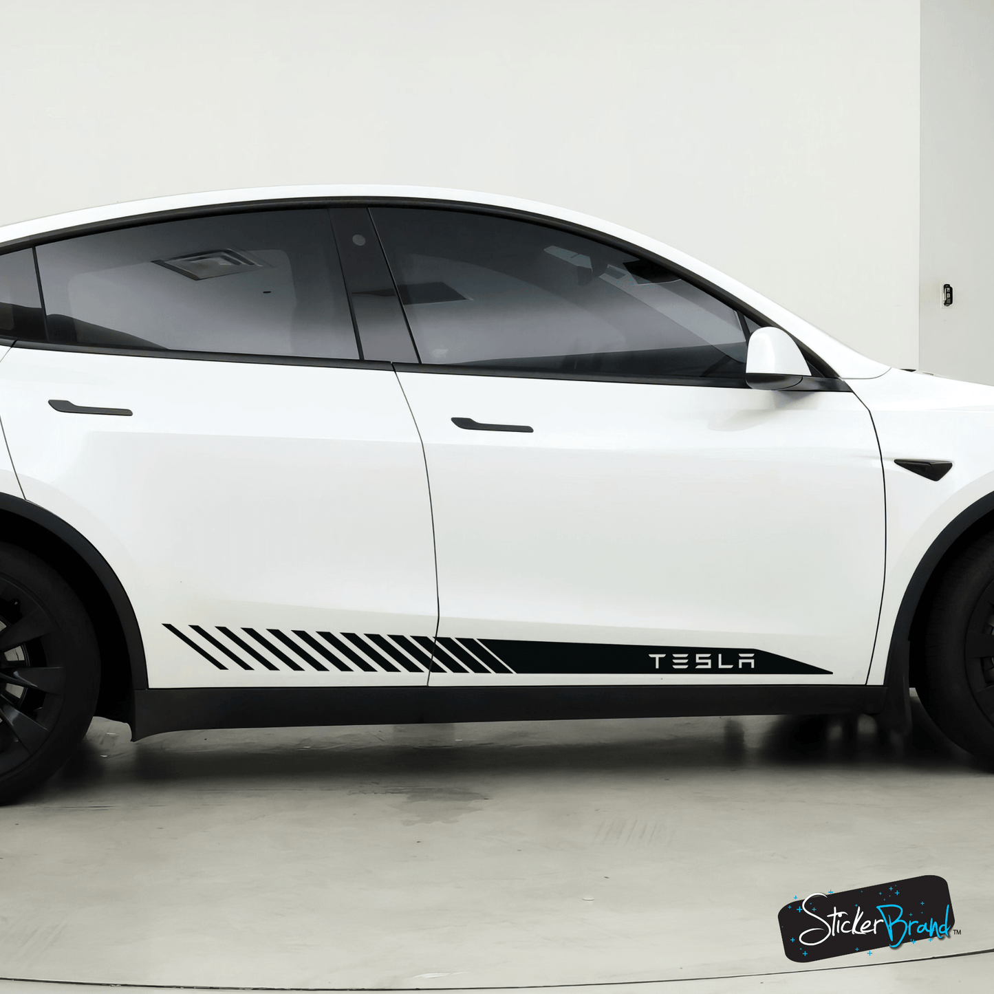 Tesla Racing Stripes Decal Sticker. #6795