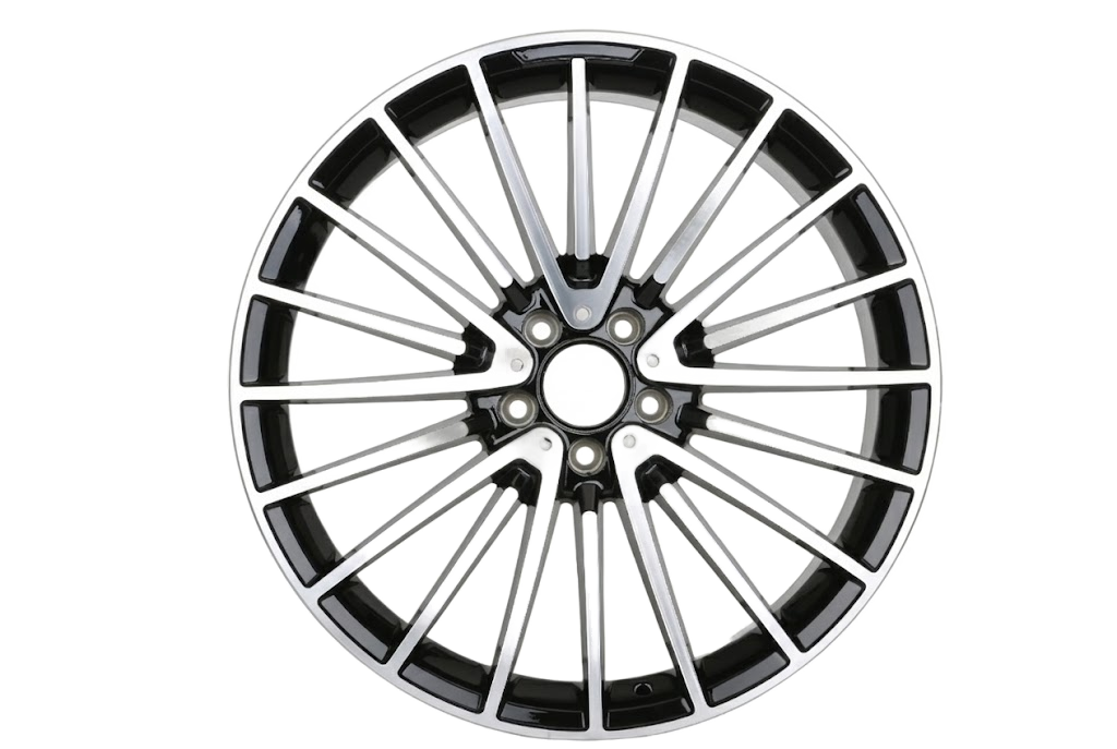 W812 21x10 5x112 +48 66.5 Black Machined Face