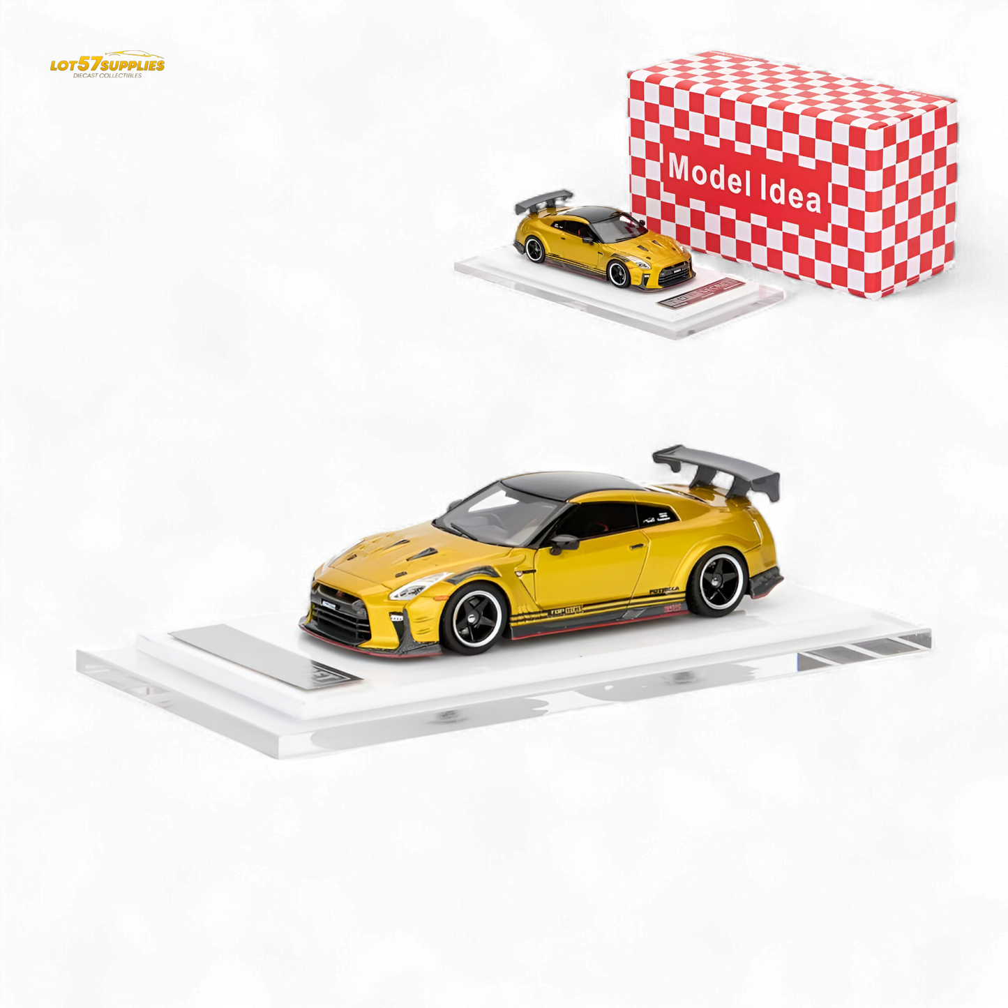 Model Idea GT-R R35 TOP SECRET Modified Version Resin 1:64 - Limited to 299pcs