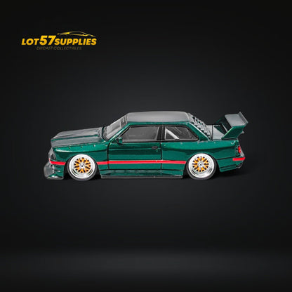 NA BMW E30 Wide-Body Resin Model Green 1:64