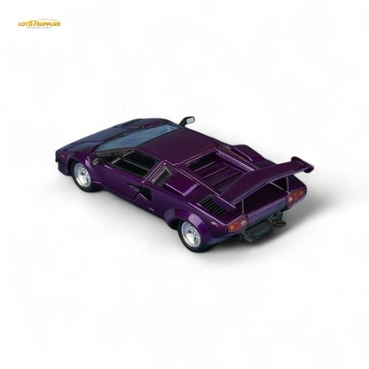 Findclassically Countach LP5000S - Metallic Purple w/ Wing 1:64