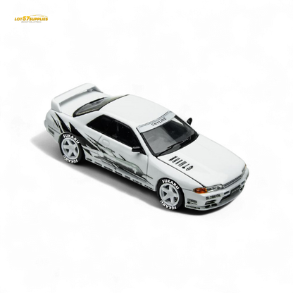 (Pre-Order) TimeMicro Skyline GT-R R32 Los Santos Drift - White 1/64