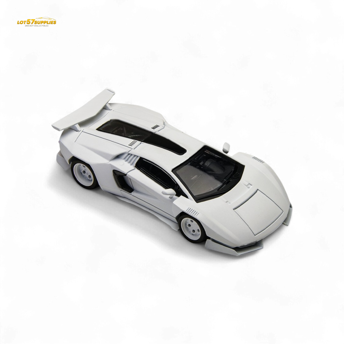 TimeMicro × PSC DESIGN 1/64 Countach V Ver. Mechanic PSC - White 1:64